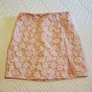 Wild Fable, Pink Floral Mini Skirt, Size 00